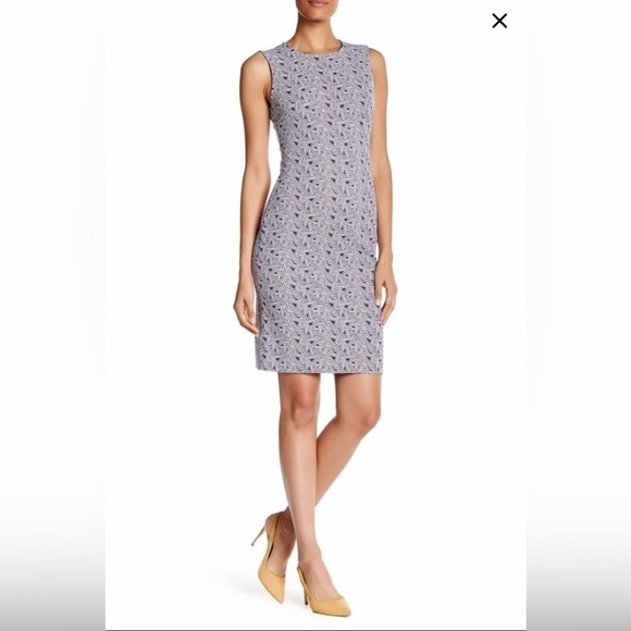 NWOT Diane Von Furstenberg Ribbon Rectangles Dress - Picture 2 of 9